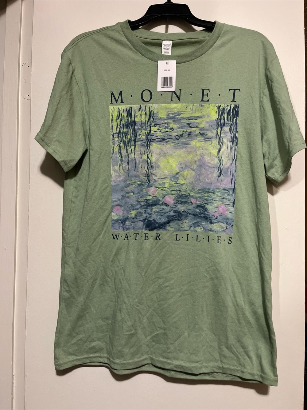 Monet Water Lilies Graphic Tee - Sage Green